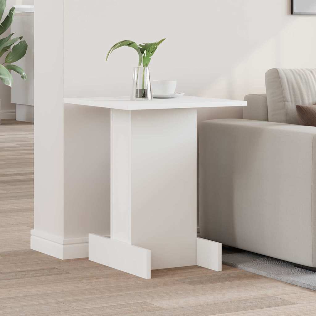 vidaXL Bijzettafel Wit 35,5 x 35 x 40 cm Bewerkt hout