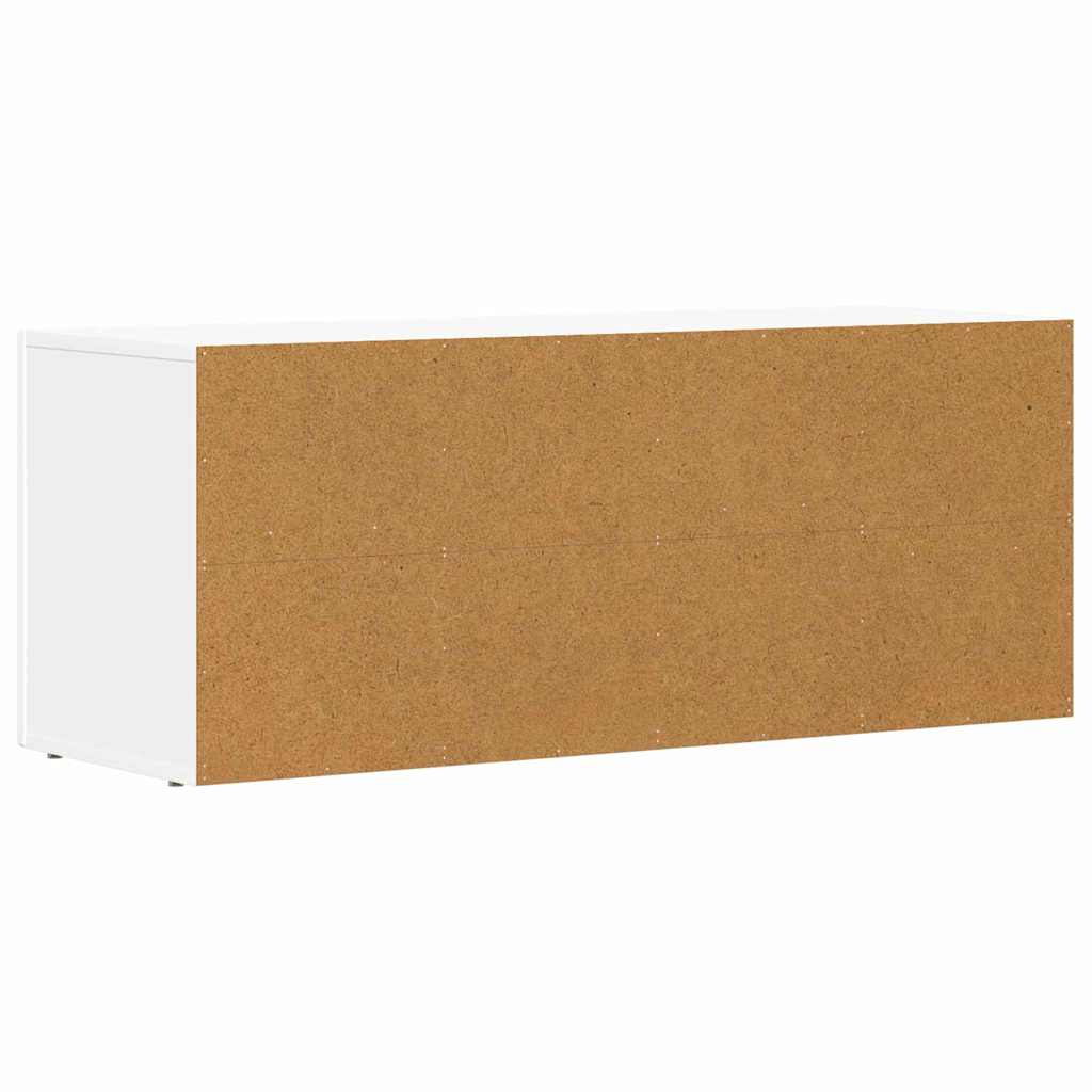 vidaXL TV Kast Wit 100 x 35 x 40 cm Bewerkt hout