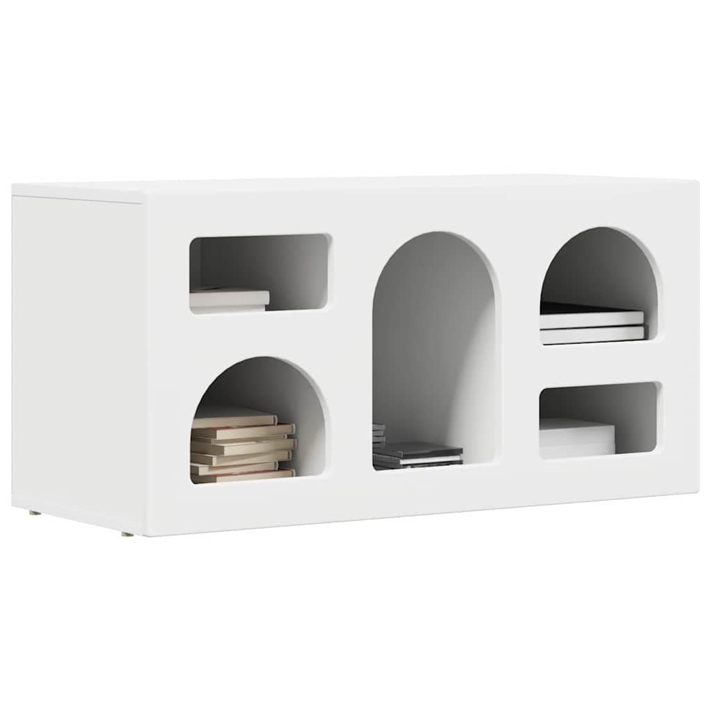 vidaXL TV Kast Wit 80 x 35 x 40 cm Bewerkt hout