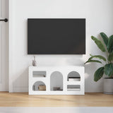 vidaXL TV Kast Wit 80 x 35 x 40 cm Bewerkt hout