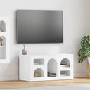 vidaXL TV Kast Wit 80 x 35 x 40 cm Bewerkt hout