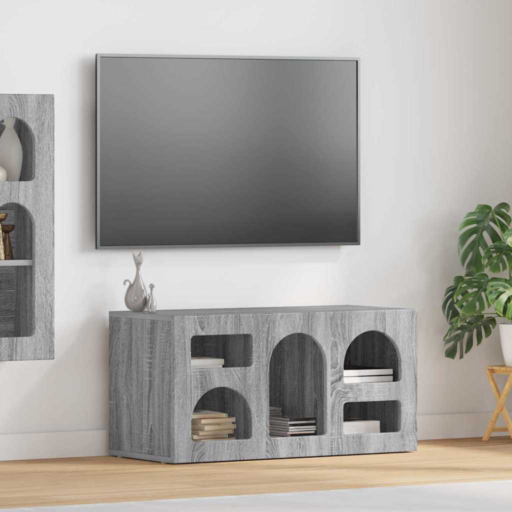 vidaXL TV Kast Wit 80 x 35 x 40 cm Bewerkt hout