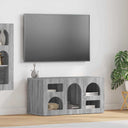 vidaXL TV Kast Wit 80 x 35 x 40 cm Bewerkt hout