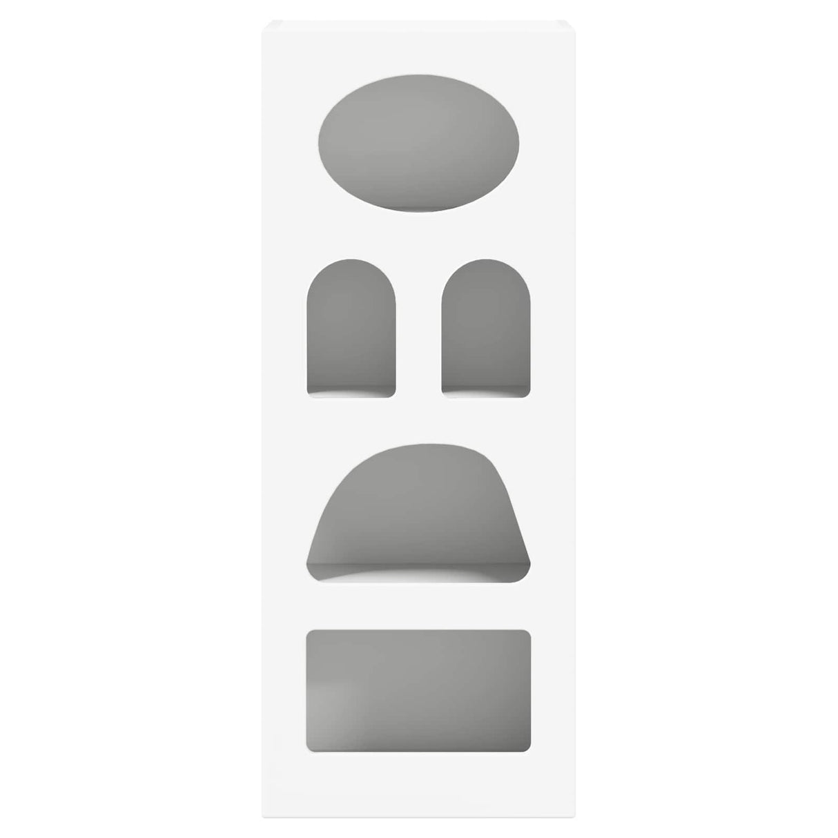 vidaXL Dressoir Wit 40 x 35 x 100,5 cm Bewerkt hout
