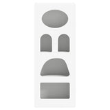 vidaXL Dressoir Wit 40 x 35 x 100,5 cm Bewerkt hout