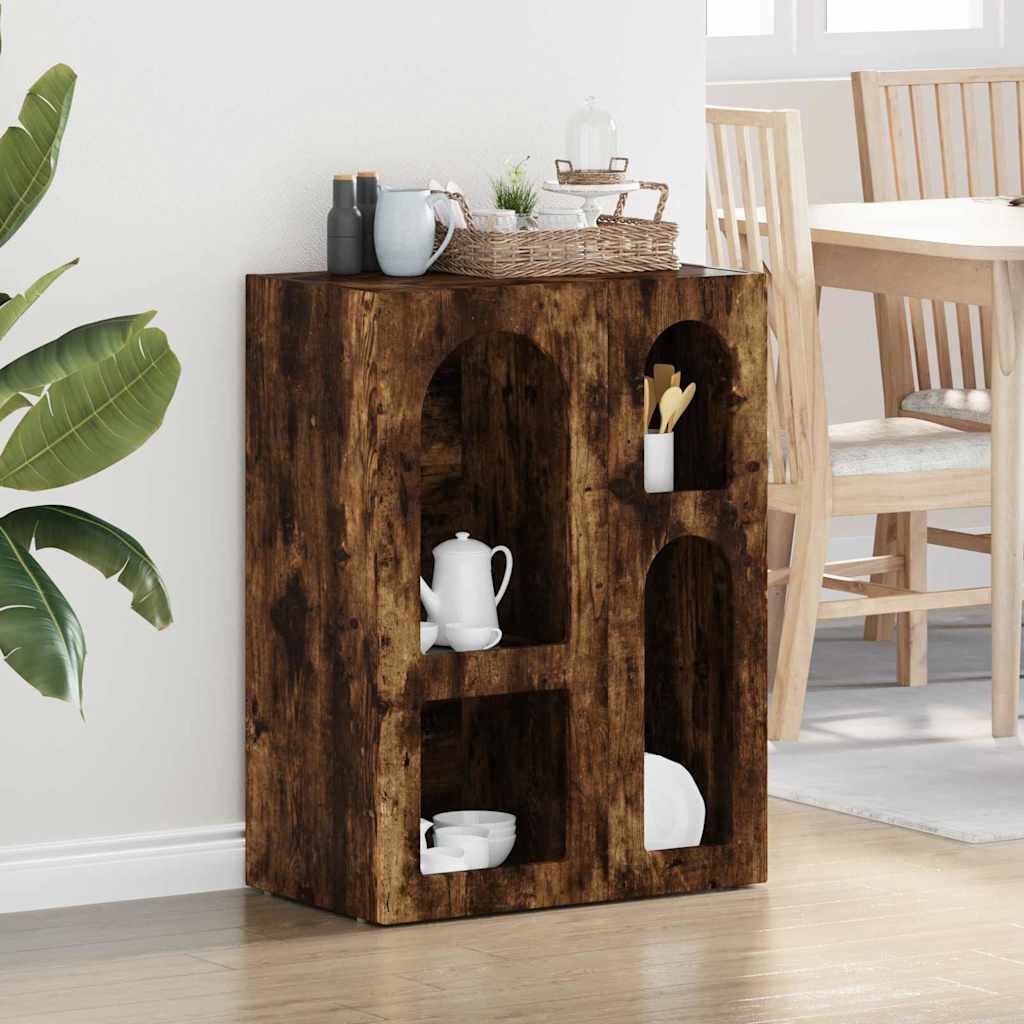 vidaXL Dressoir Wit 59 x 35 x 80.5 cm Bewerkt hout