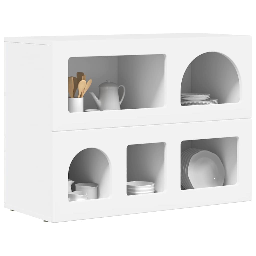 vidaXL Dressoir Wit 80.5 x 35 x 59 cm Bewerkt hout