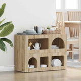 vidaXL Dressoir Wit 80.5 x 35 x 59 cm Bewerkt hout