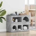 vidaXL Dressoir Wit 80.5 x 35 x 59 cm Bewerkt hout