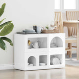 vidaXL Dressoir Wit 80.5 x 35 x 59 cm Bewerkt hout