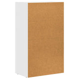 vidaXL Dressoir Wit 59 x 35 x 100,5 cm Bewerkt hout