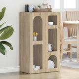 vidaXL Dressoir Wit 59 x 35 x 100,5 cm Bewerkt hout