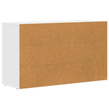 vidaXL Dressoir ELST Wit 100 x 35 x 59 cm Bewerkt hout