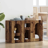 vidaXL Dressoir ELST Wit 100 x 35 x 59 cm Bewerkt hout
