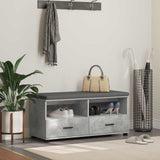 vidaXL Hallenbank Wit 60 x 38 x 46 cm Geengineerd Hout en Stof
