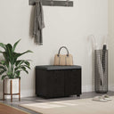 vidaXL Hallenbank Wit 60 x 38 x 46 cm Geengineerd Hout en Stof