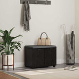 vidaXL Hallenbank Wit 60 x 38 x 46 cm Geengineerd Hout en Stof