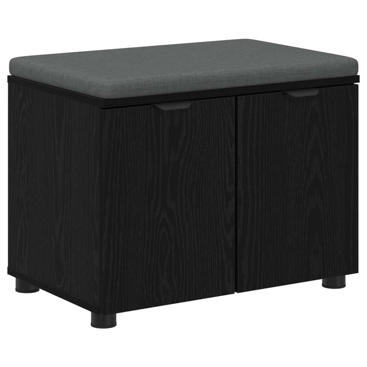 vidaXL Hallenbank Wit 60 x 38 x 46 cm Geengineerd Hout en Stof
