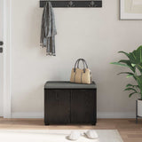 vidaXL Hallenbank Wit 60 x 38 x 46 cm Geengineerd Hout en Stof