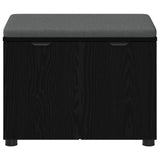 vidaXL Hallenbank Wit 60 x 38 x 46 cm Geengineerd Hout en Stof
