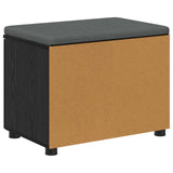 vidaXL Hallenbank Wit 60 x 38 x 46 cm Geengineerd Hout en Stof