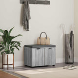 vidaXL Hallenbank Wit 60 x 38 x 46 cm Geengineerd Hout en Stof