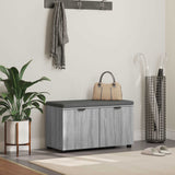 vidaXL Hallenbank Wit 60 x 38 x 46 cm Geengineerd Hout en Stof