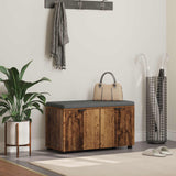 vidaXL Hallenbank Wit 60 x 38 x 46 cm Geengineerd Hout en Stof