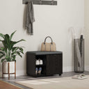vidaXL Hallenbank Wit 60 x 38 x 46 cm Geengineerd Hout en Stof