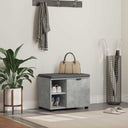 vidaXL Hallenbank Wit 60 x 38 x 46 cm Geengineerd Hout en Stof