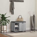 vidaXL Hallenbank Wit 60 x 38 x 46 cm Geengineerd Hout en Stof