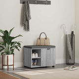 vidaXL Hallenbank Wit 60 x 38 x 46 cm Geengineerd Hout en Stof