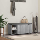 vidaXL Hallenbank Wit 60 x 38 x 46 cm Geengineerd Hout en Stof