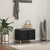 vidaXL Hallway Bench White 60 x 38 x 46 cm Engineered Wood and Fabric
