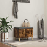 vidaXL Hallway Bench White 60 x 38 x 46 cm Engineered Wood and Fabric
