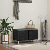 vidaXL Hallway Bench White 60 x 38 x 46 cm Engineered Wood and Fabric