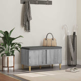 vidaXL Hallway Bench White 60 x 38 x 46 cm Engineered Wood and Fabric