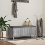 vidaXL Hallway Bench White 60 x 38 x 46 cm Engineered Wood and Fabric