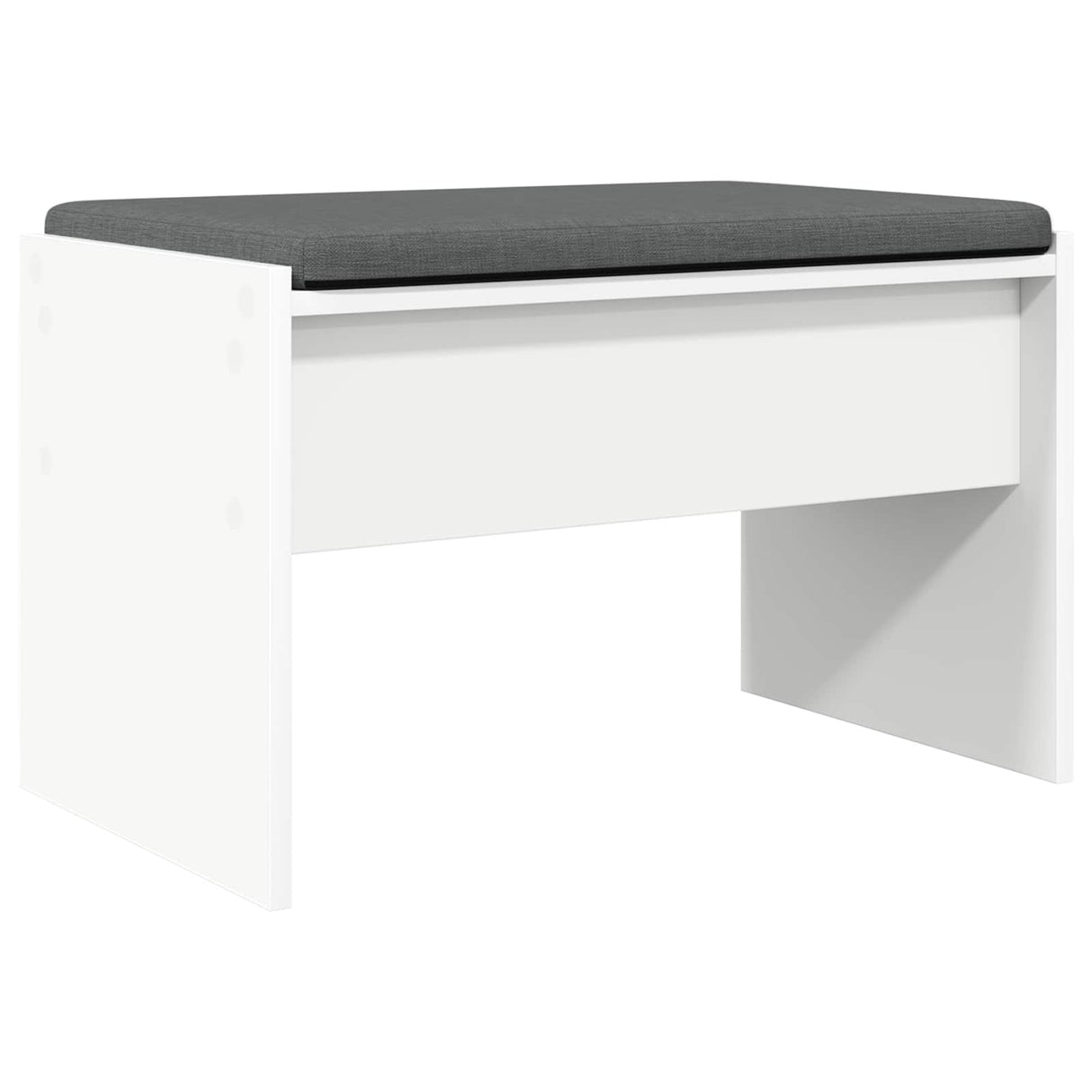 vidaXL Hallway Bench with Cushion White 63 x 38 x 40 cm
