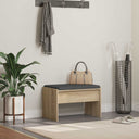 vidaXL Hallway Bench with Cushion White 63 x 38 x 40 cm