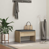 vidaXL Hallway Bench with Cushion White 63 x 38 x 40 cm