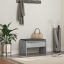 vidaXL Hallway Bench with Cushion White 63 x 38 x 40 cm