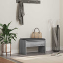 vidaXL Hallway Bench with Cushion White 63 x 38 x 40 cm