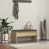 vidaXL Hallway Bench with Cushion White 63 x 38 x 40 cm