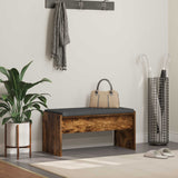 vidaXL Hallway Bench with Cushion White 63 x 38 x 40 cm