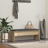 vidaXL Hallway Bench with Cushion White 63 x 38 x 40 cm