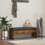 vidaXL Hallway Bench with Cushion White 63 x 38 x 40 cm