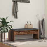 vidaXL Hallway Bench with Cushion White 63 x 38 x 40 cm