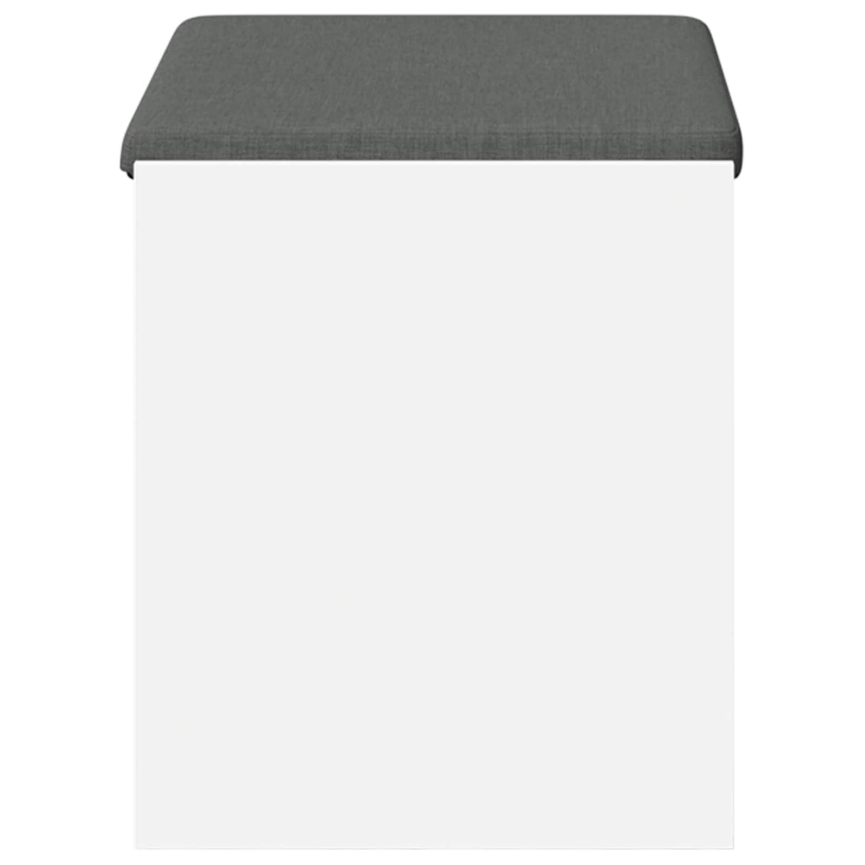 vidaXL Hallenbank Wit 63 x 38 x 45 cm Geengineerd Hout en Stof