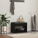 vidaXL Hallenbank Wit 63 x 38 x 45 cm Geengineerd Hout en Stof